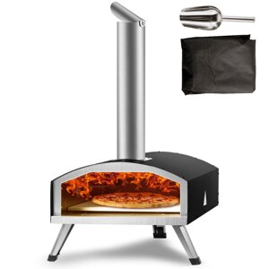 Портативна піч для піци VEVOR Піч для піци на відкритому повітрі 304,8 мм Газ Дров'яні пелети Вугілля Піч для піци з
