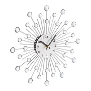 Діамантовий настінний годинник Ø 33 см