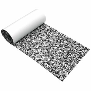Самоклеючий синтетичний водонепроникний, нековзний килимок, матеріал Eva, чорно-сірий, 240х90х0, 6 см
