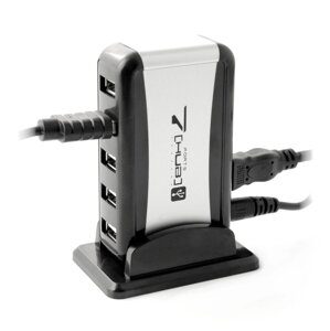 K462A 7-портовий USB 2.0 концентратор з адаптером живлення