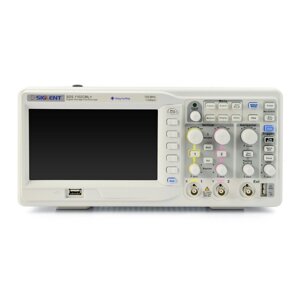 Цифровий двоканальний осцилограф Siglent SDS-1102CML, TFT LCD екран, 800 x 480, 100 МГц, USB-кабель
