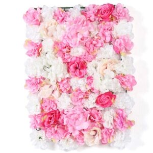 20 шт 60x40см штучні DIY квіткові настінні панелі Декор троянди квіткові панелі для фонового весілля