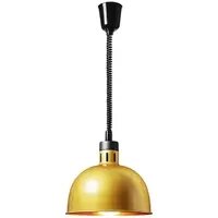 Теплова лампа - бліде золото - 29 x 29 x 29,5 см - Royal Catering - сталь - регульована по висоті