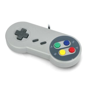 SNES - ігровий контролер в стилі ретро - кольорові кнопки