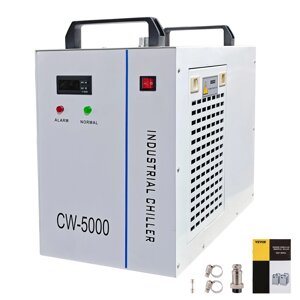 VEVOR Промисловий водяний охолоджувач CW-5000 CO2 лазерних трубок 6 л Водяний охолоджувач для охолодження скляних