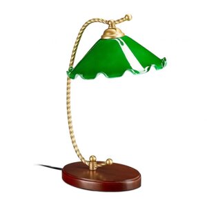 Настільна лампа модерн зелена