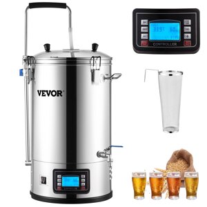 Електрична пивоварна система VEVOR, 35 л, пивоварня "все-в-одному" з насосом, варильна панель, автоматичний/ручний