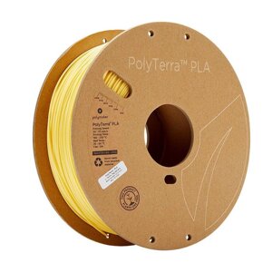 Водонепроникна нитка Polymaker PolyTerra PLA для 3D-принтера, 1,75 мм, 1 кг, банан