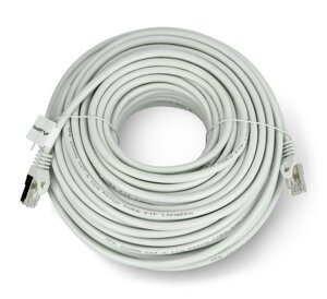 Патч-кабель Lanberg Ethernet FTP Cat. 6 30м - сірий