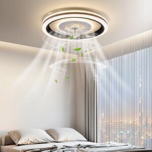 Стельовий вентилятор світлодіодний вентилятор Вентилятор стельовий світильник + пульт дистанційного керування