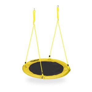 Гімнастичний вібраційний тренажер для всіх груп м'язів, склопластик/гума, 160 х 4 см "Кругле гніздо" 100 см