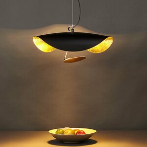 Ретро дизайн стельова лампа підвісна їдальня підвісна лампа світлодіодна форма блюдця промисловий стельовий світильник