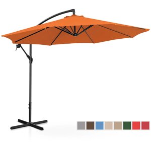 Світлофорна парасолька - Помаранчева - Кругла - Ø 300 см - З можливістю нахилу