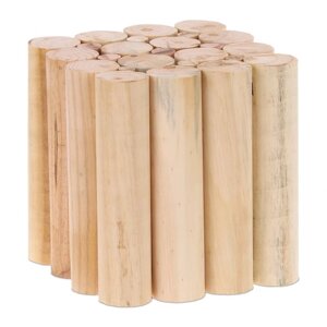 Підставка-тримач для рослин і декору зі стовбурів дерева, ялинова деревина, натуральний