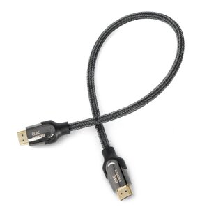 Екранований HDMI кабель CU 48Gb/s - 0.5м - чорний - Akyga AK-HD-05S