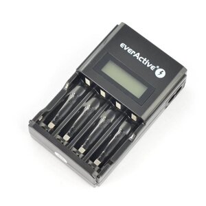 Зарядний пристрій EverActive NC-450 - AA, AAA 1-4шт - чорний