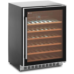 Холодильник для вина - 135 л - чорний/сріблястий - Royal Catering
