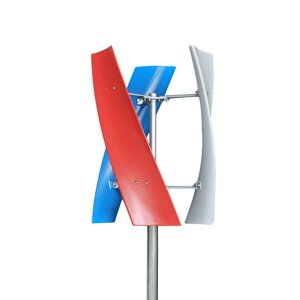 Вітрогенератор CNCEST Силова турбіна вертикальна 3 лопаті з контролером 24В 400Вт Вертикальний вітрогенератор