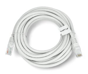 Ethernet патч-кабель Lanberg UTP 6 5м - сірий
