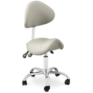 Крісло-сідло - 55 - 69 см - 150 кг - Сірий / Сріблястий