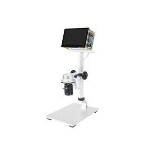 Набір мікроскопів Raspberry Pi - тримач + 4,3-дюймовий екран + камера Raspberry Pi HQ з об'єктивом + аксесуари -