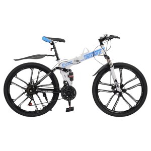 Гірський велосипед 26-дюймовий складний велосипед дорослий велосипед з подвійною амортизаційною рамою з повною