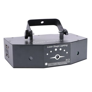 DMX 3 лінзи RGB повнокольоровий скануючий промінь дискотека лампа 500MW проектор світло DJ бар