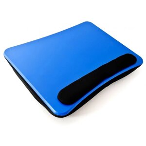 Подушка для ноутбука з підставкою для рук синя