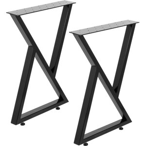 VEVOR ніжки столу металевий каркас столу чорний X 40.6x45.7cm ніжки столу металевий обідній стіл хрестовина каркас