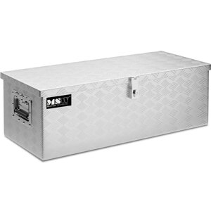 Алюмінієвий транспортувальний ящик з замками для зберігання інструментів, 76,5 x 33,5 x 24 см, 48 л