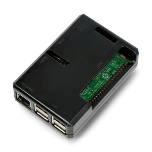 Корпус Raspberry Pi моделі 3B+ / 3B / 2B Cube - чорний