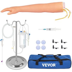 Практична рука VEVOR IV Модель руки для забору крові, ін'єкційна рука, рука для флеботомії Набір для тренувань Рука для