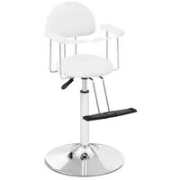 Дитяче перукарське крісло - 860 - 1110 мм - 125 кг - біле