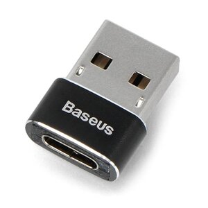 Перехідник USB-C на USB-A - чорний - Baseus CAAOTG-01