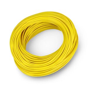 Монтажний кабель LgY 1х0,5 H05V-K - жовтий - 100м в бухті