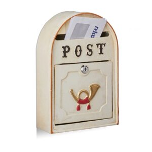 Антикварна поштова скринька з поштовим ріжком
