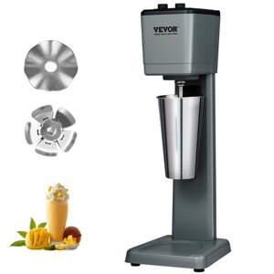 VEVOR Pro Drink Mixer Міксер для напоїв 375 Вт з однією головкою для приготування молочних коктейлів, 3 регульовані