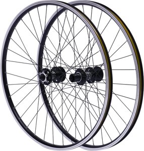 Гірський велосипед CNCEST 27.5-дюймовий колісний комплект заднє колесо переднє колесо, обод MTB, чорний
