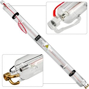 Лазерна трубка VEVOR 100 Вт CO2 Лазерна трубка Професійна лазерна трубка довжиною 1430 мм Скляна лазерна трубка для