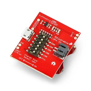 LiPo зарядний пристрій 3,7 В Li-pin - з контролем струму - SparkFun PRT-14380