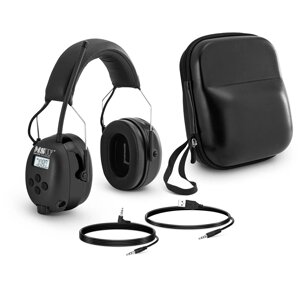 Захист слуху з Bluetooth - Мікрофон - РК-дисплей - Акумуляторна батарея - Чорний
