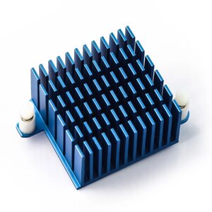 Тепловідвід для Odroid XU4 високий 40x40x25мм - синій