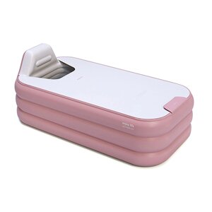 CNCEST Автоматична бездротова надувна ванна з ПВХ, що складається з дитячого спа-басейну рожевого кольору