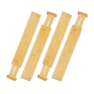 Бамбукова перегородка для шухляд набір з 4 штук