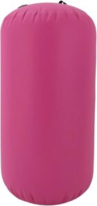 CNCEST Рожевий надувний гімнастичний рулон з насосом Йога рулон Фітнес рулон для гімнастики тренування фітнес 100x80см