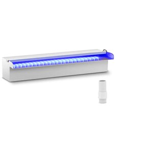 Душ - 45 см - світлодіодне освітлення - синій / білий - відкритий вилив - відкрита лійка