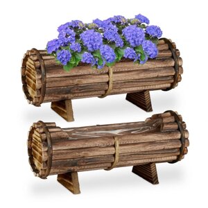 Дерев'яний ящик для квітів Набір з 2 шт.