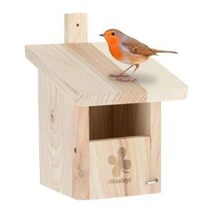 Дерев'яний гніздовий ящик для напівпорожнинного розведення птахів