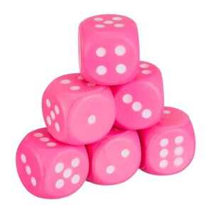 Рожеві пінопластові кубики в наборі з 6 штук