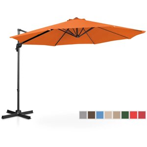 Світлофорна парасолька - помаранчева - кругла - Ø 300 см - нахиляється і обертається